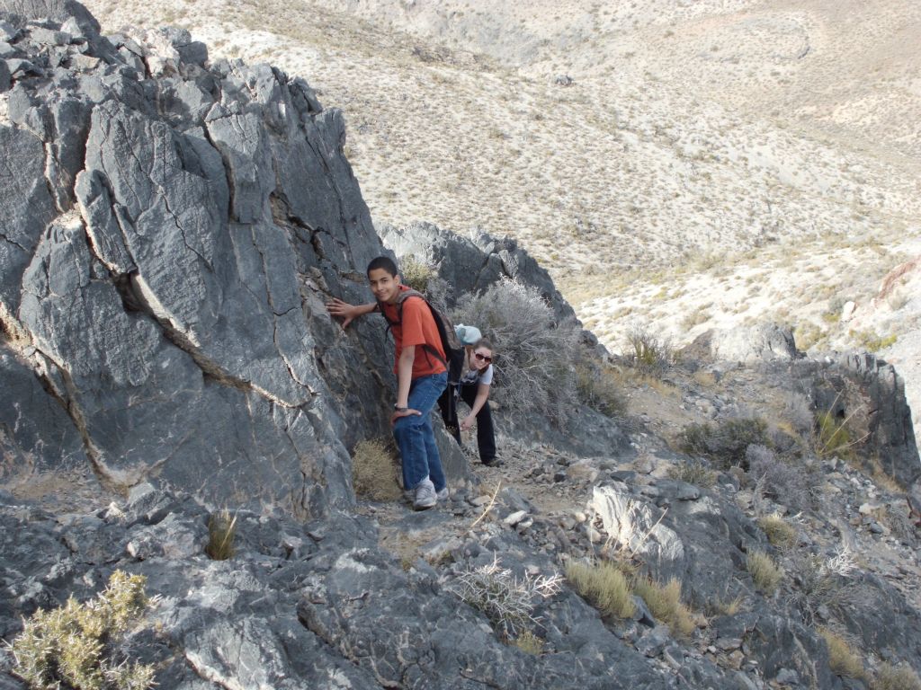 Almost there now, resting up before the final climb to the summit: