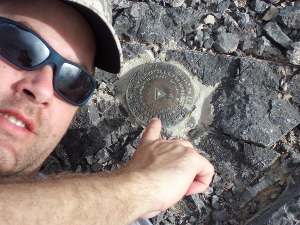 A new tradition I have started lately of getting a close-up next to the benchmark: