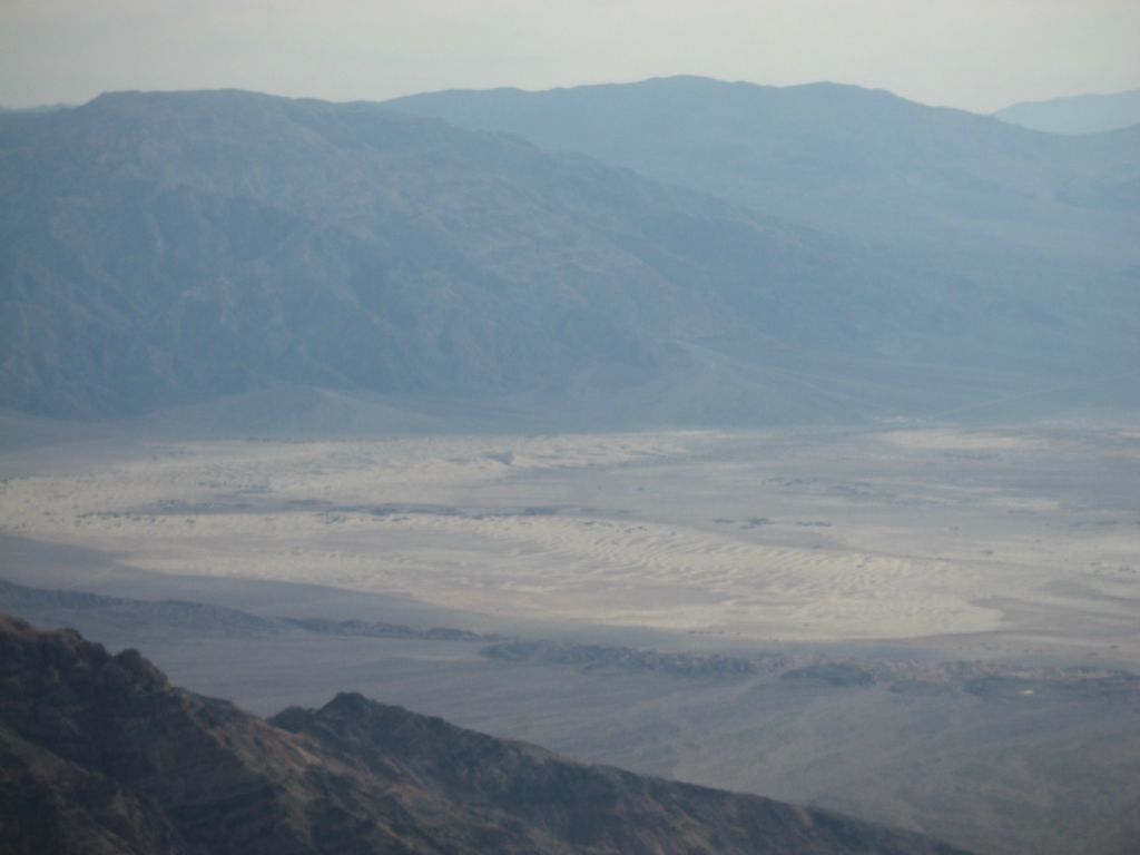 To the Southwest, the Mesquite Flat Sand Dunes really stand out: