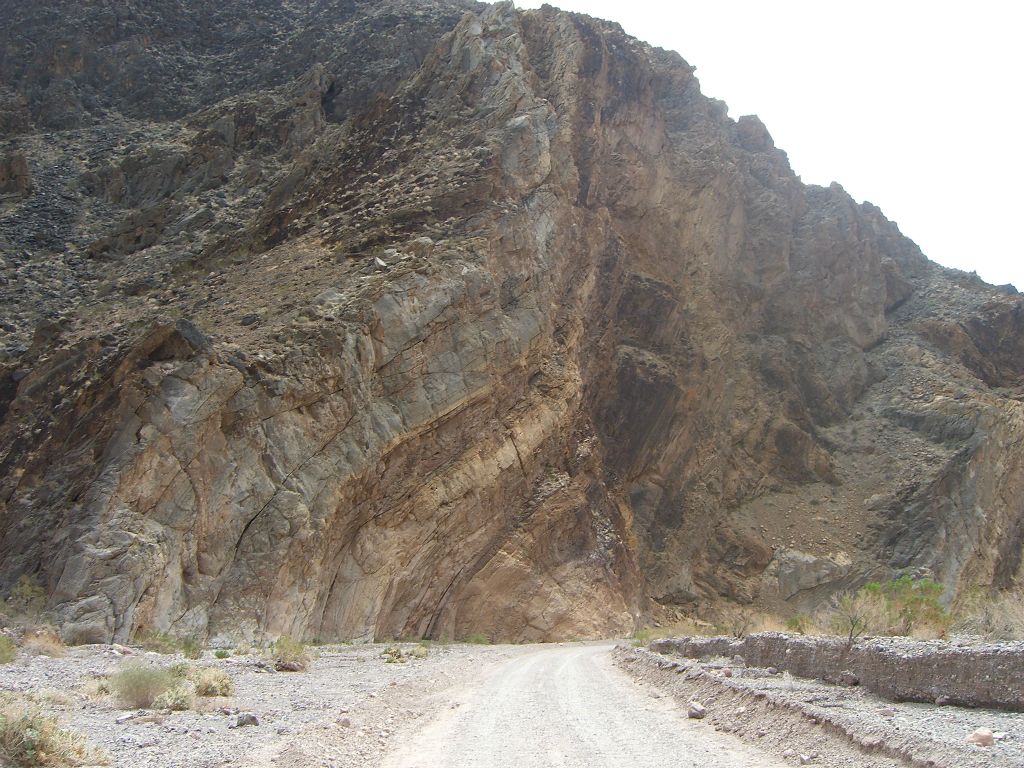 This canyon wall looks like a giant section was just cut out of the mountainside: