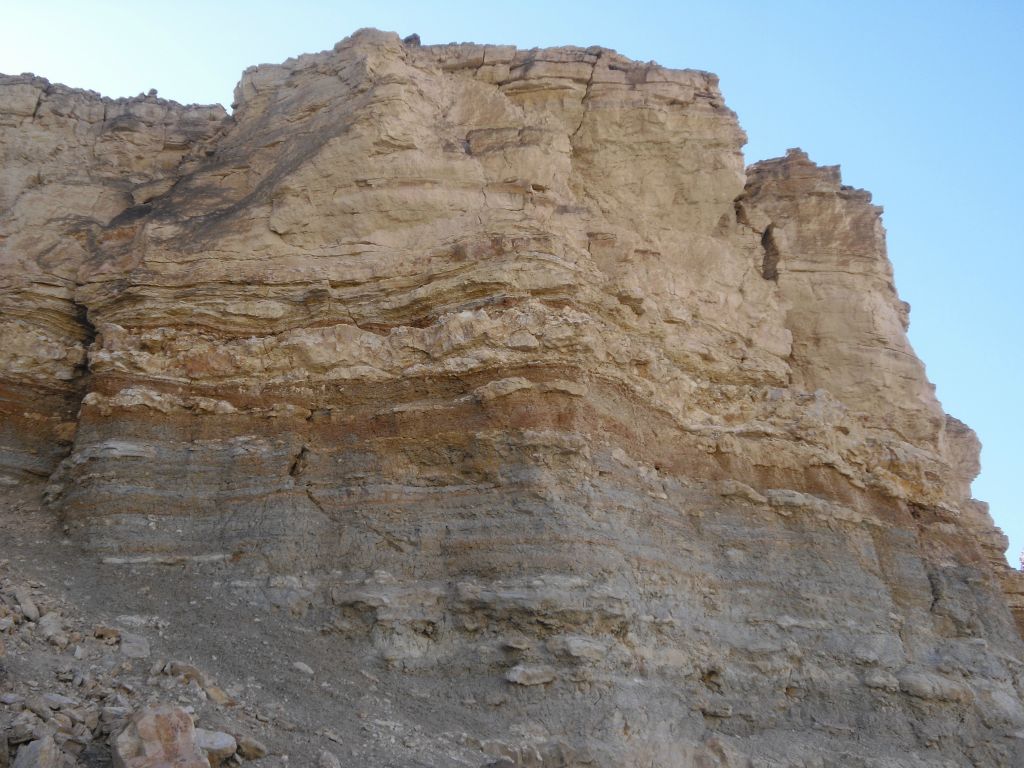 Check out the different layers of rock on display here: