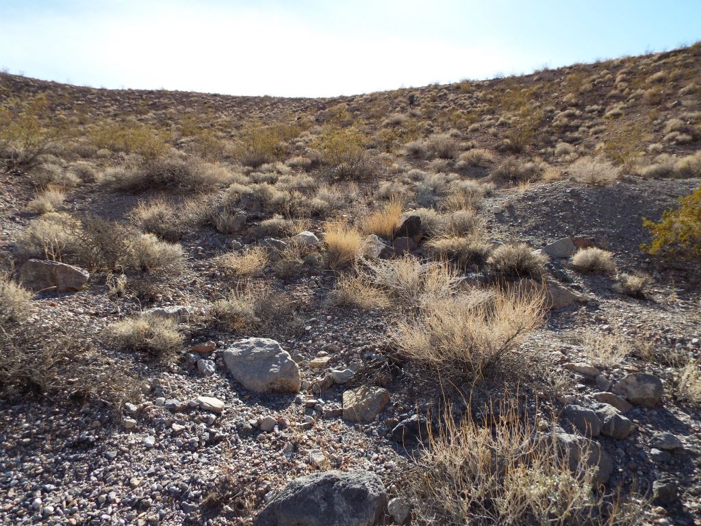 Exit rock was identified to tell us where to exit Red Wall Canyon and begin hiking up to the ridge on the right side: