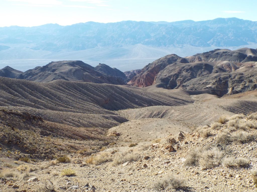 From here, we could see back down into the depths of Red Wall Canyon and all the way across to the Cottonwoods: