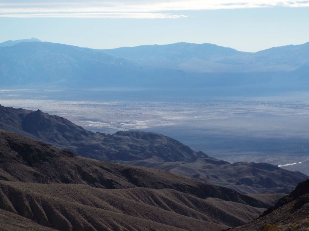 A view looking toward Tucki Moutain with Mesquite Flat and the Panamints also visible:
