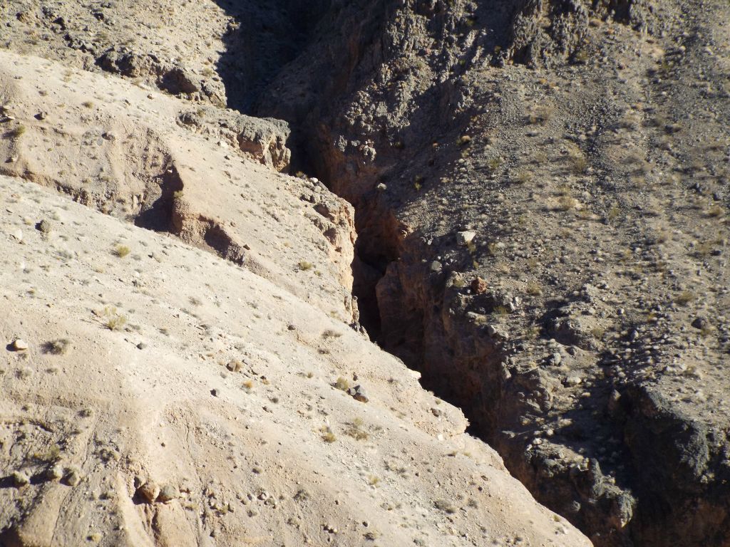 Just below the head of the canyon, we spotted a section of narrows with an unclimbable dry fall:
