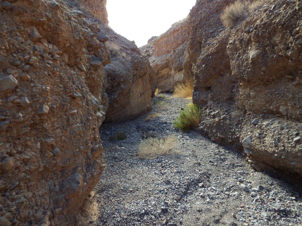 Most of the time, there was not much space between the canyon walls: