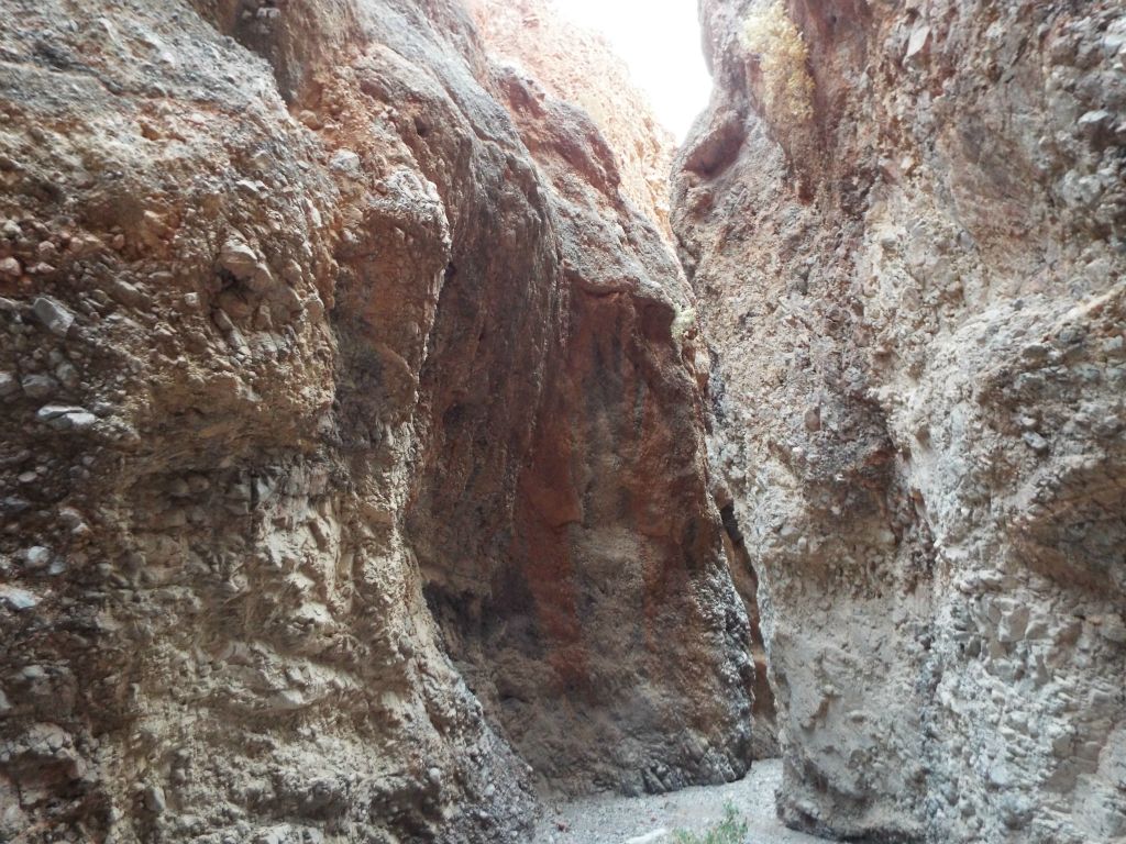 Heading back down canyon after successfully completing our goal of seeing Upper Little Arches Canyon in its entirety.  Up ahead, we could still enjoy some alternate views of the beautiful slot narrows: