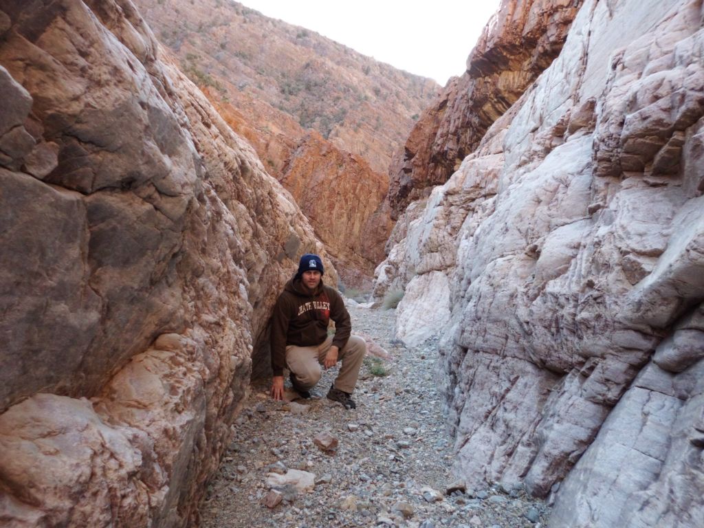 Steve getting a picture at the beginning of the upper narrows: