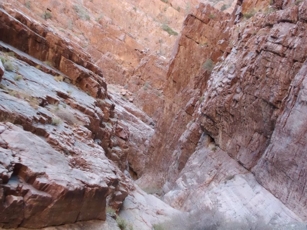 The steep slopes and uplifted tilting of the canyon rock was very interesting to behold, as seen in the next two pictures:
