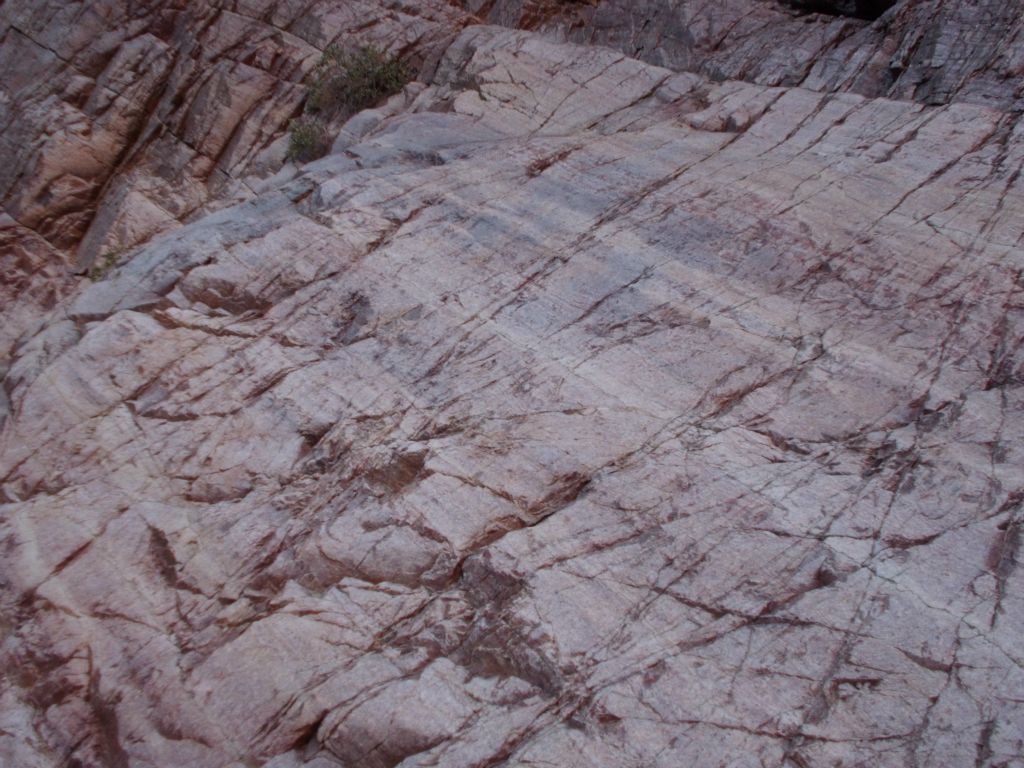 Patterns across the polished surface of the rock: