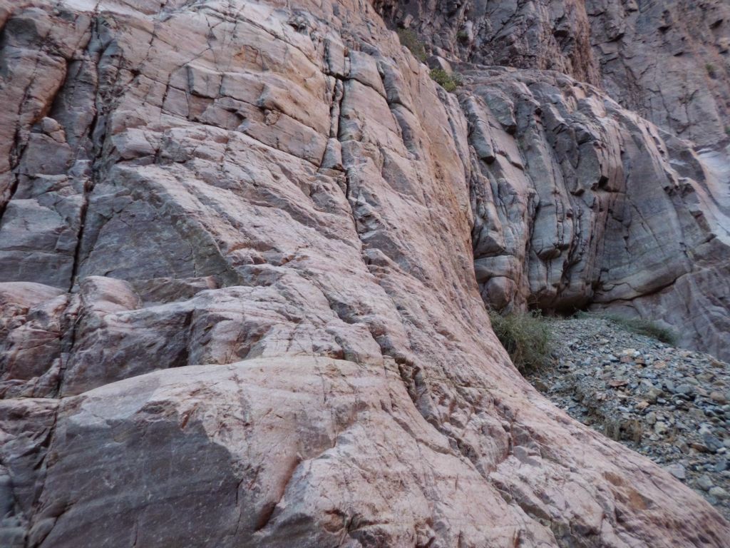 The beautiful rock of Moonlight Canyon's narrows is on display in the next two photos: