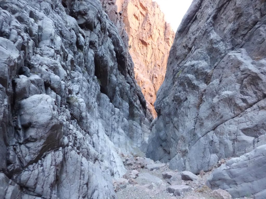 Up ahead we were approaching the grand finale of Upper Moonlight Canyon.  I knew this because the sheer beauty of the slot narrows and bright red background took over and I had remembered that from my hike through Lower Moonlight Canyon:
