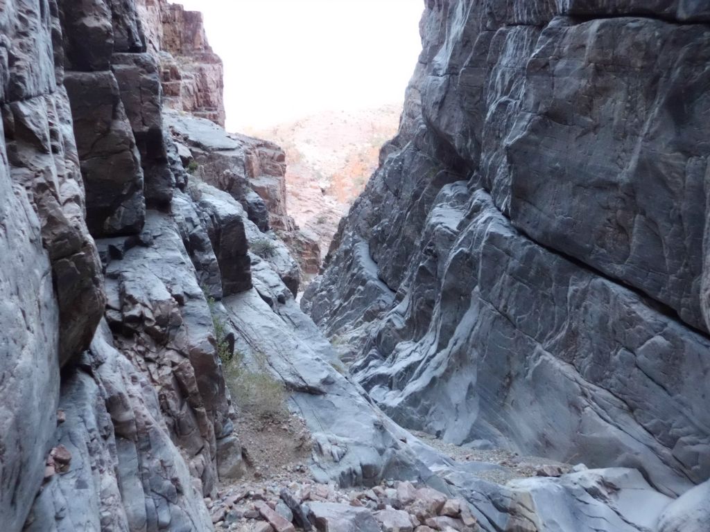 Looking back towards the narrows we had just walked through: