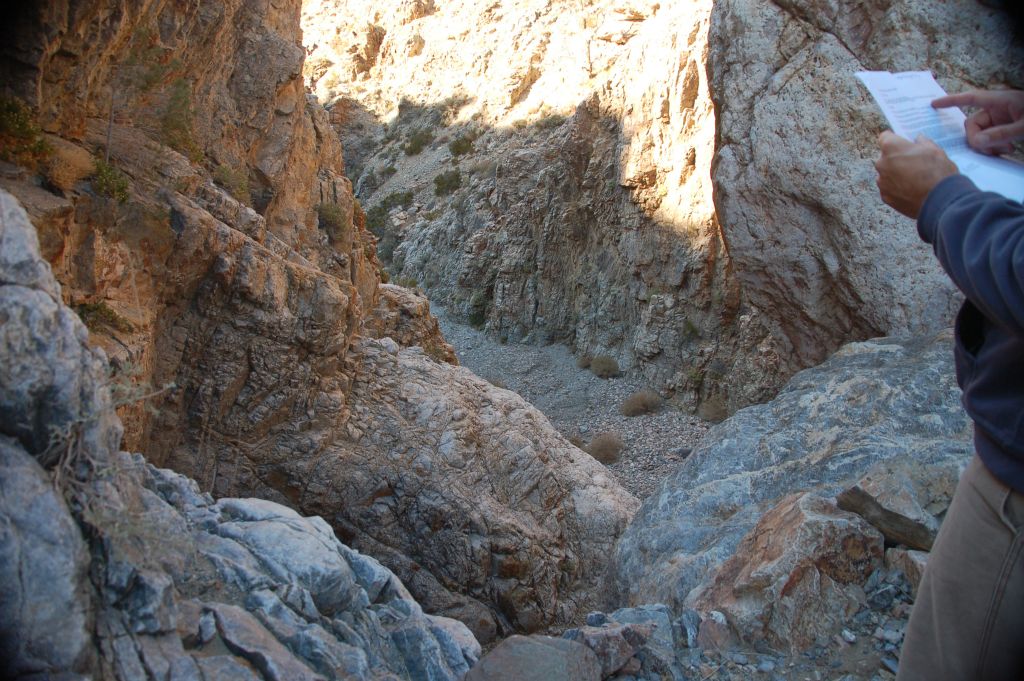 Tobin snapped this picture of Steve reviewing his bypass notes which had been sent to him by a climber friend a couple of years earlier: