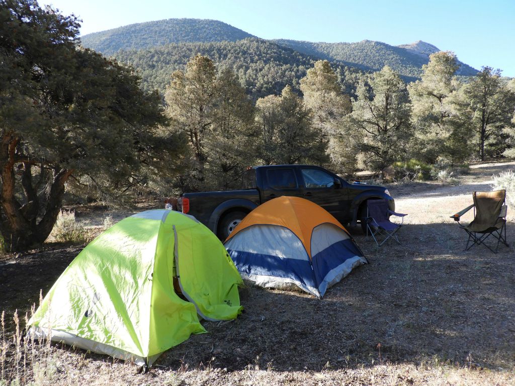 This beautiful campground along Phinney Canyon Road is also the starting point for the hike: