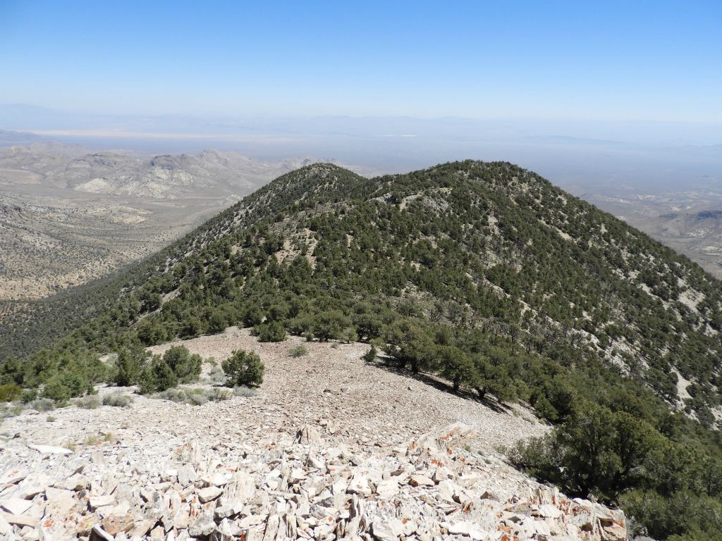 Hiking along the top ridge was so much easier than climbing the slopes: