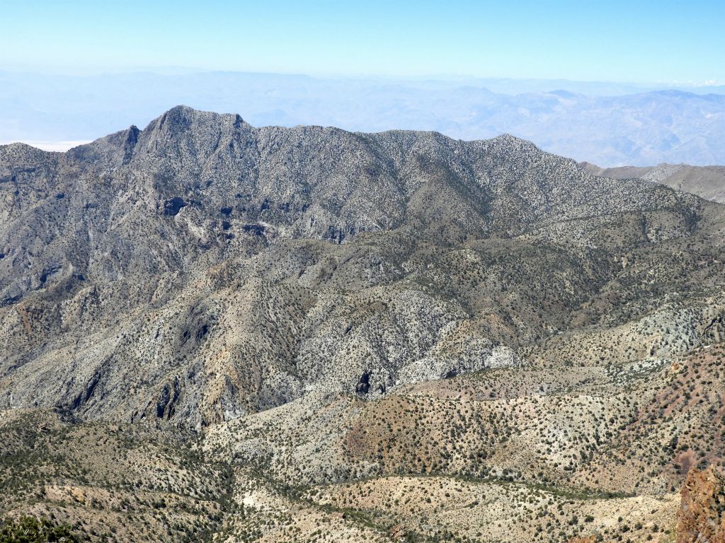 Looking across at the ridgeline of Mount Palmer, a very hard hike that I had done three years earlier: