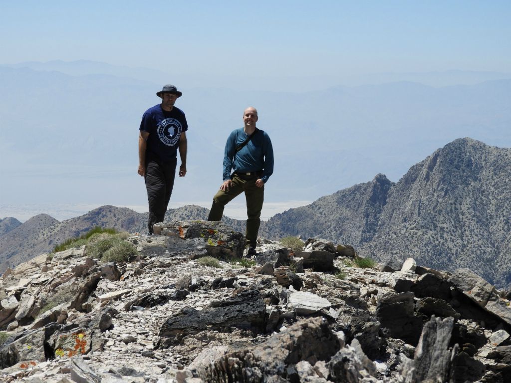 Standing on the summit of Wahguyhe Peak: