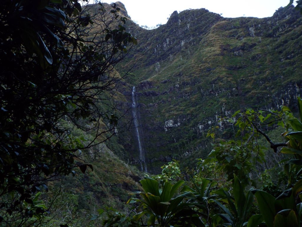 Waterfalls were flowing down every large and small valley during my hike: