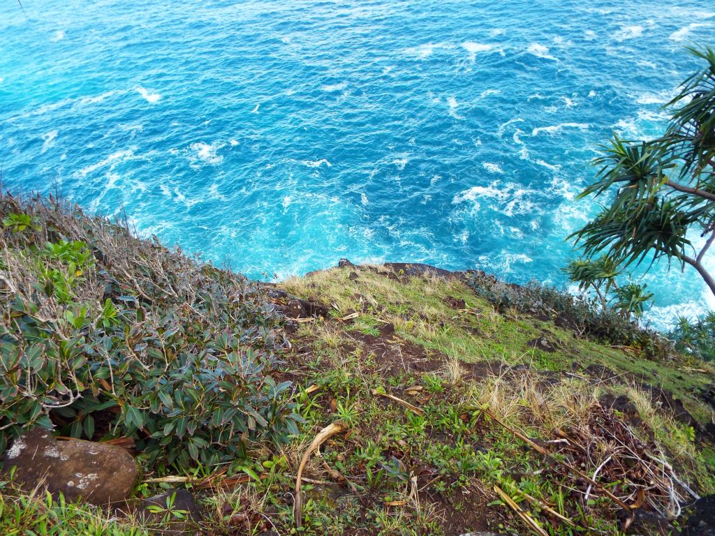 Around this area was the first sign of some obvious steep drop-offs into the ocean: