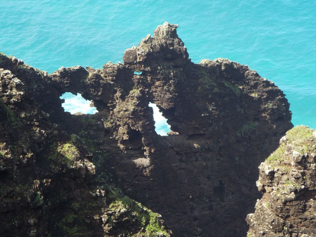 Zooming in on a couple of small arches that have formed here: