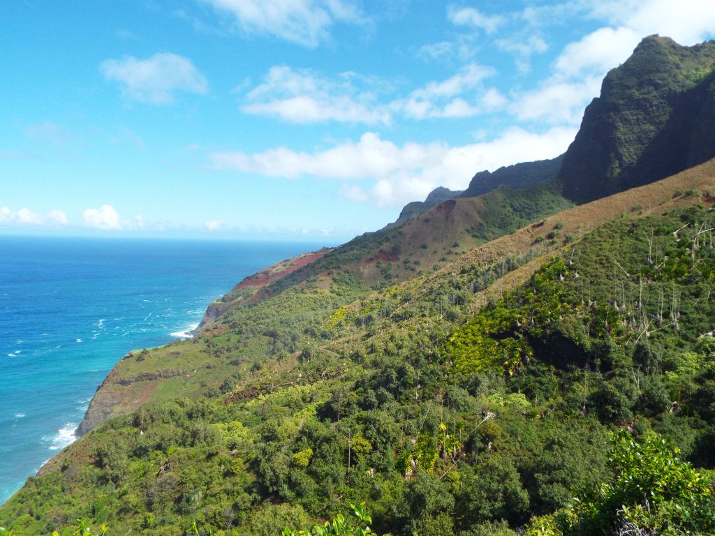 The views back the opposite way on the coast became even more impressive: