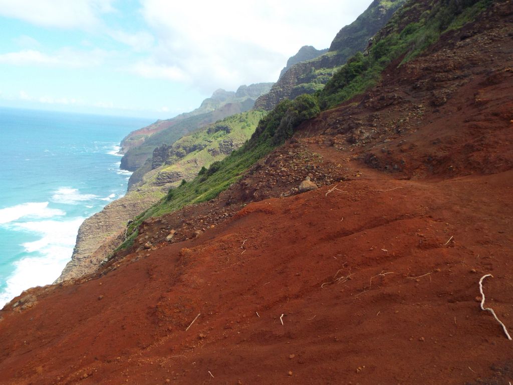 Finally reaching Red Hill and taking another look back: