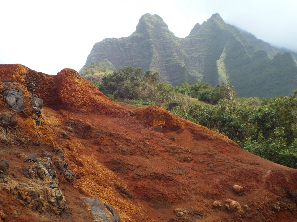 Some of the best scenery of the whole trail is here in Kalalau Valley: