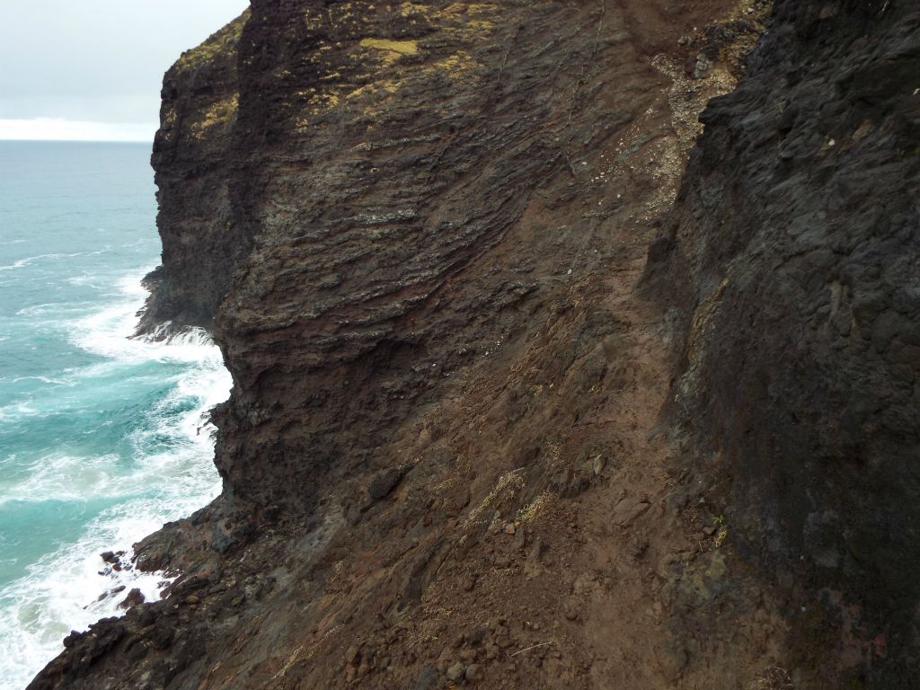 Another part I got better pictures of on the way back was Crawler's Ledge, seen here: