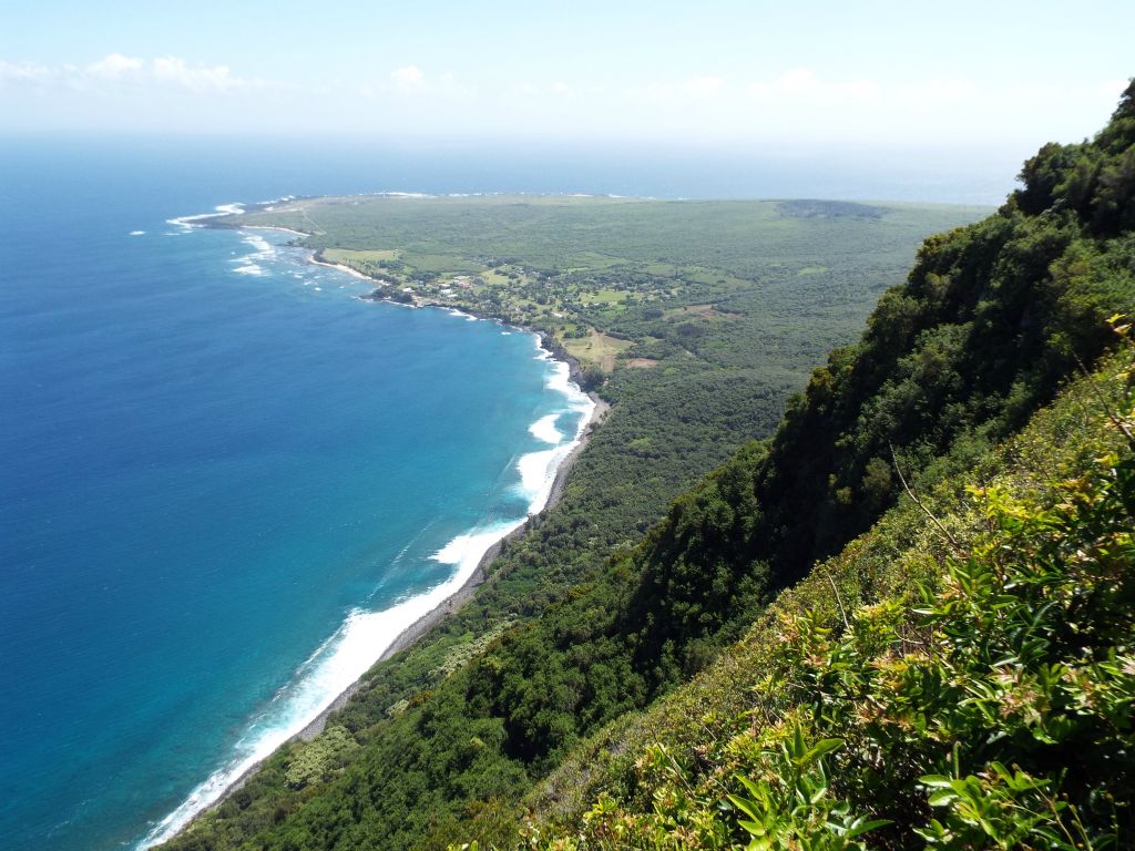 Looking to the east, the Kalaupapa peninsula really stands out.  Watch your step in this area as it is easy to get lost in the view: