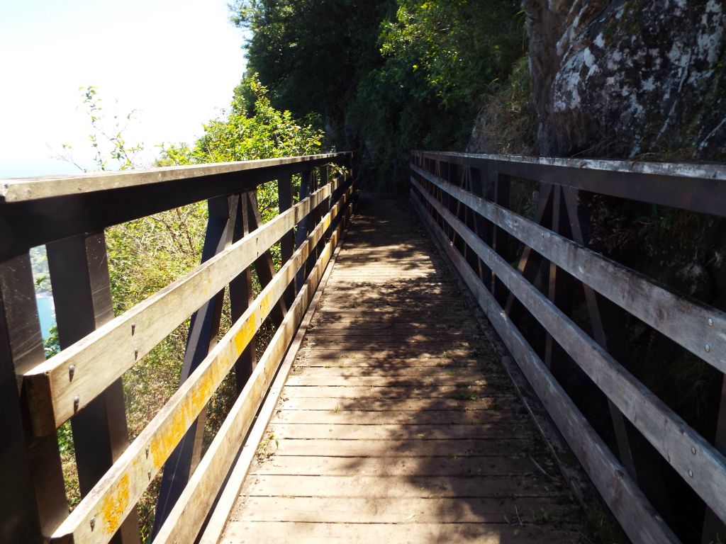 The only place where a wooden bridge has been installed.  There must be a steep gully here or perhaps part of the trail washed out in the past: