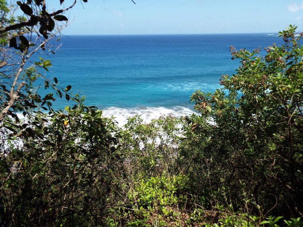 The trail was now just a short distance above the water level below: