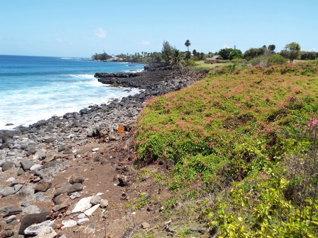 The inhabited portion of the peninsula can be seen in the distance from this spot: