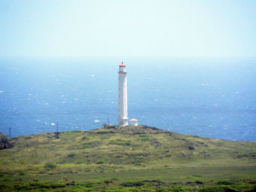 The Molokai Light shines bright light for 20+ miles out to sea and has been doing so since 1909.  The lighthouse has 189 steps and is 120 feet tall, which makes it the tallest lighthouse in Hawaii: