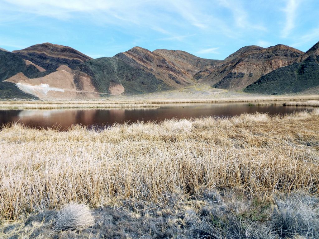 One more look at the reflective ponds and colorful Ibex Hills: