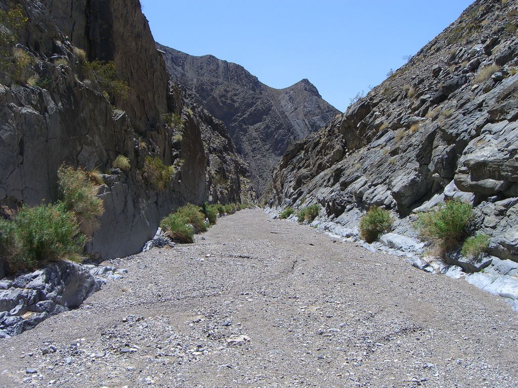 Looking down canyon from the central Corridor: