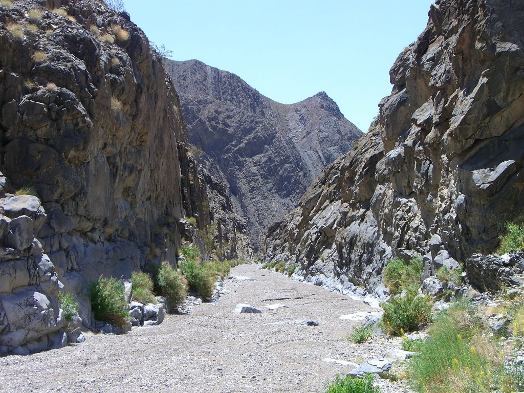 Off in the distance, there were some jagged peaks above the canyon: