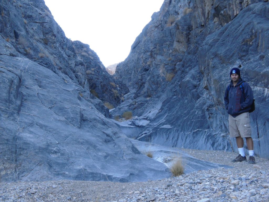 Exiting the first side canyon and first section of narrows: