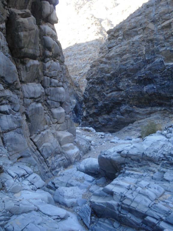 The second side canyon has a steeper drop as the end of it approaches: