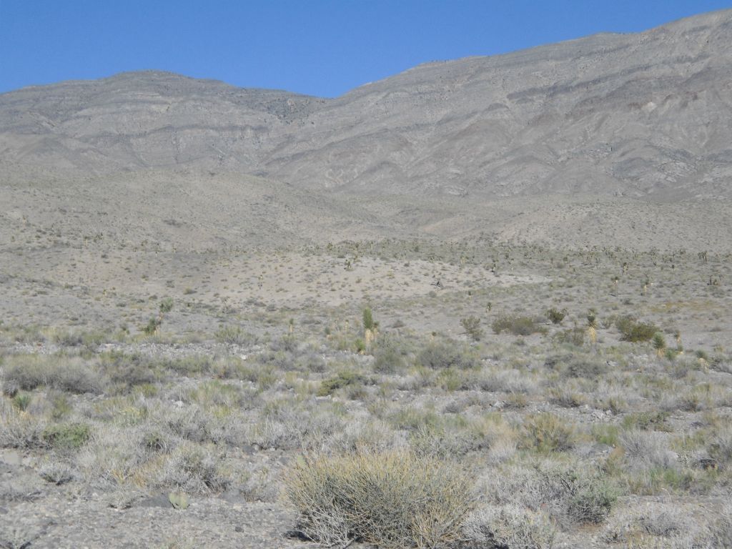 We began hiking around these small hills and then southwest towards the low point in the ridge: