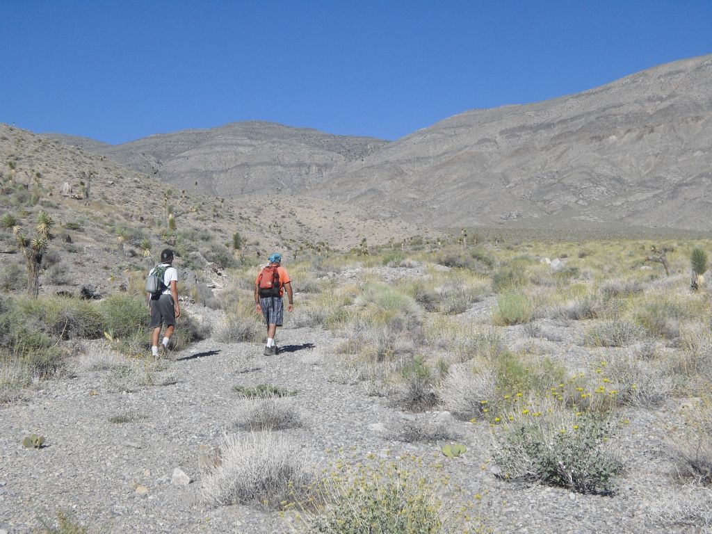 A shot taken early on in the hike as were trying to get around the small hills:
