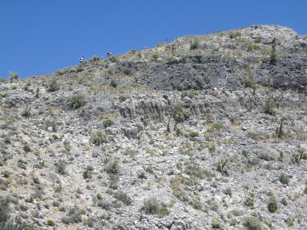 In this picture, you can see our fellow hikers heading up the ridge.  They hiked at a bit of a faster pace than Daria and I did: