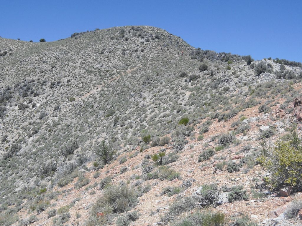 Continuing to make progress up the ridge line as it gets hotter outside: