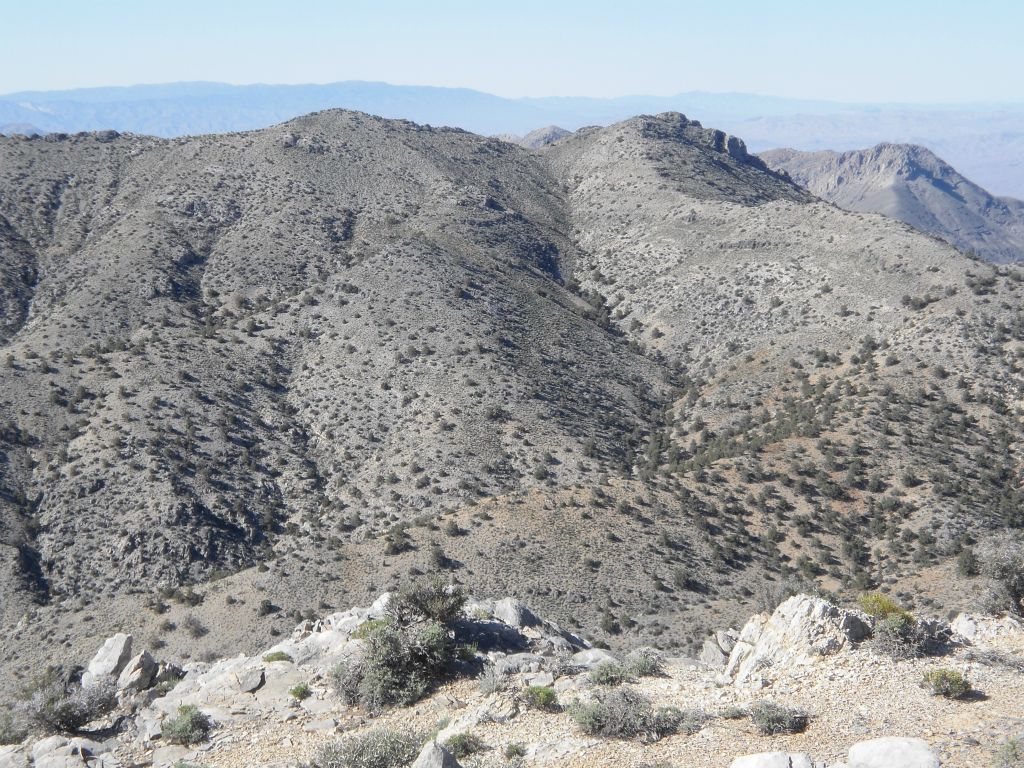 Looking to the north, there were some smaller summits blocking a good view: