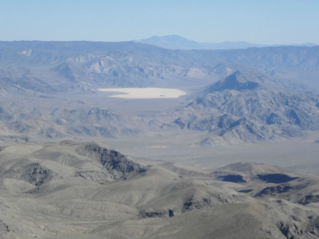 Zooming in a little bit on The Racetrack and Ubehebe Peak (to the right of it):