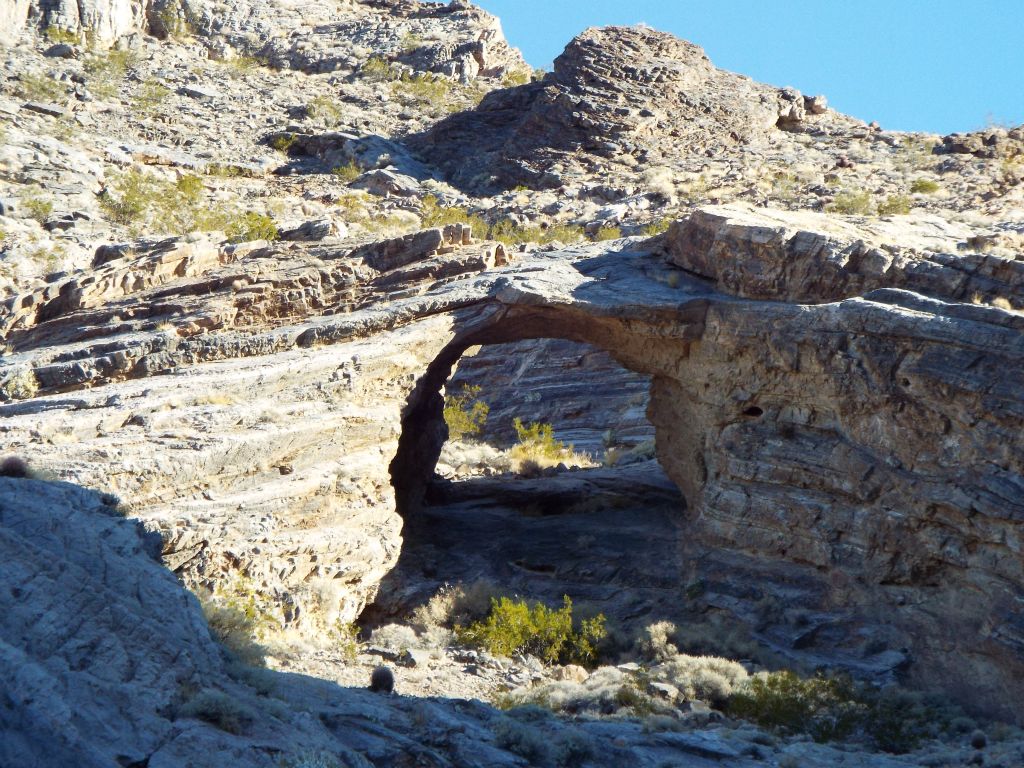 Zooming in on Grand View Arch from the same spot: