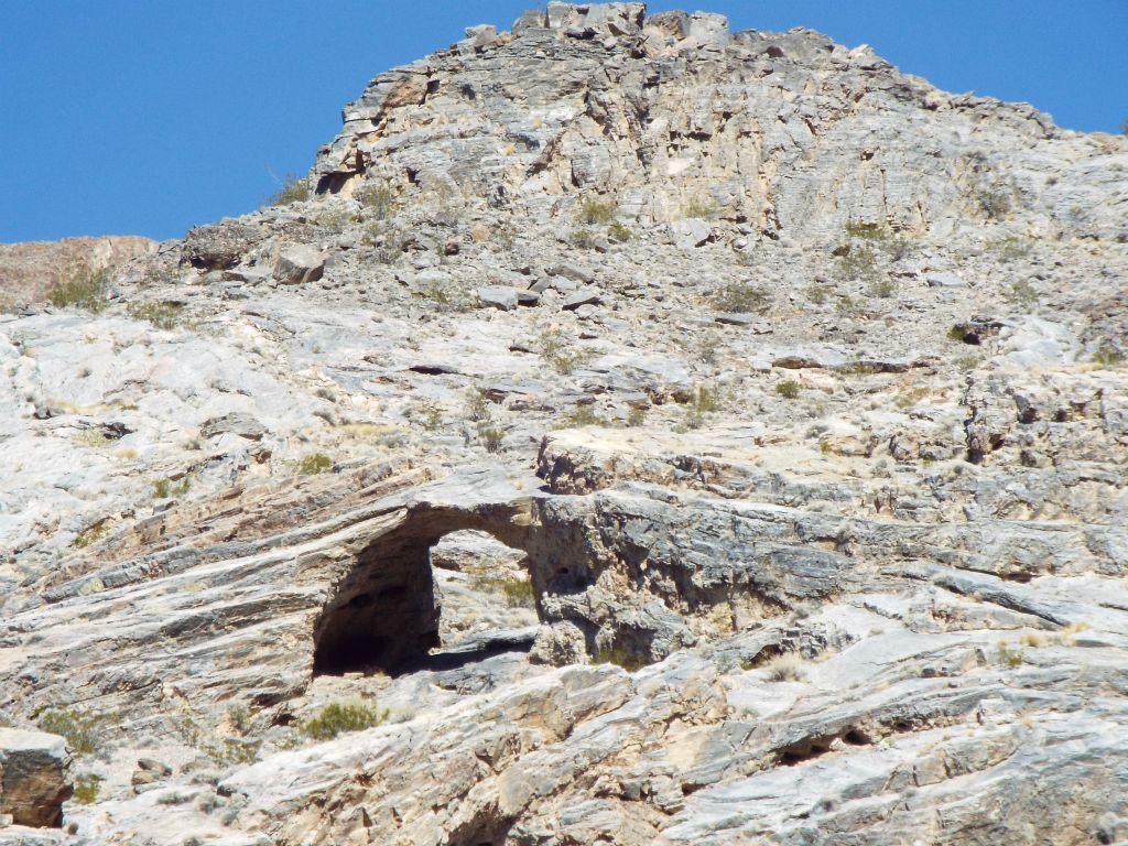 One final view of Grand View Arch from the opposite hillside, zoomed in a great deal: