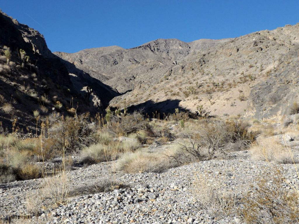 There were sections through the canyon with fairly deep gravel, which slowed progress down a bit: