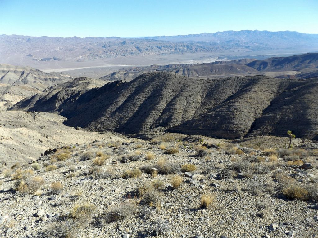 Before we made our final push for the summit, we took in some of the views.  This was looking back down into the canyon we hiked up: