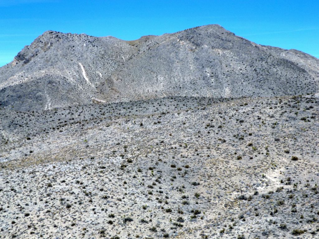 P6980 looked a lot closer now.  The summit is on the right half of the mountain in the distance: